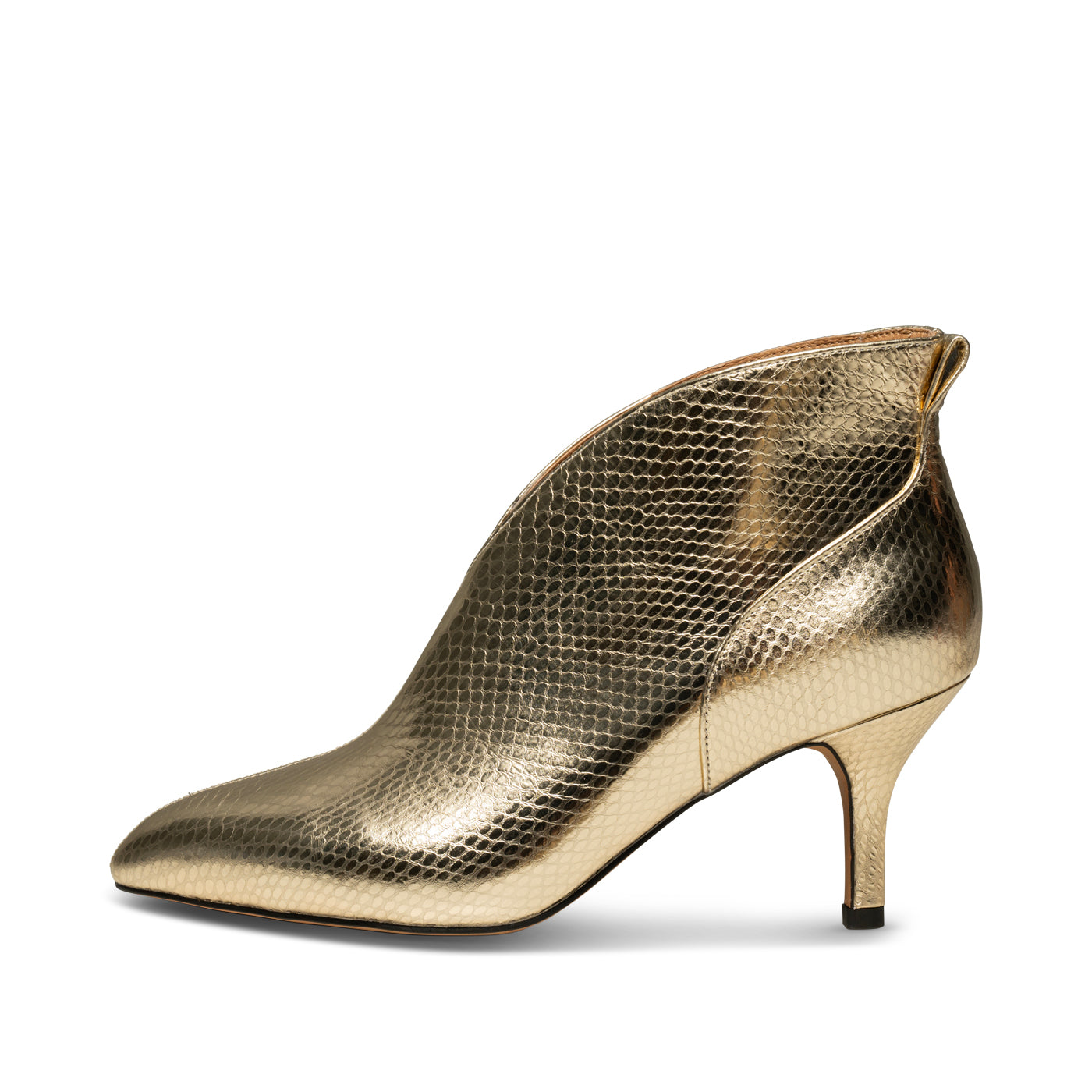 Valentine Leather Low Cut Bootie GOLD SHOE THE BEAR US