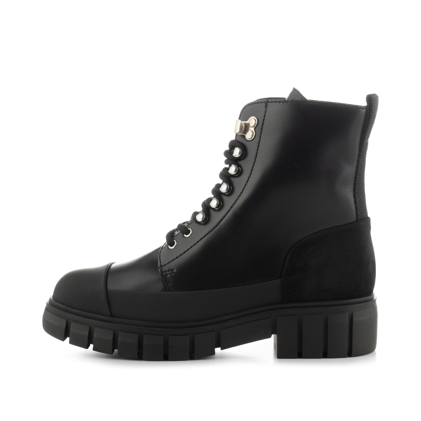 Rebel black leather shoes shop
