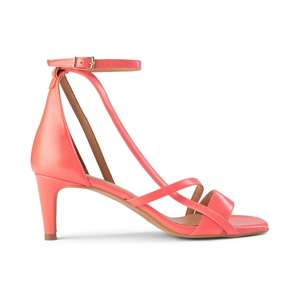 Coral heeled sandals top