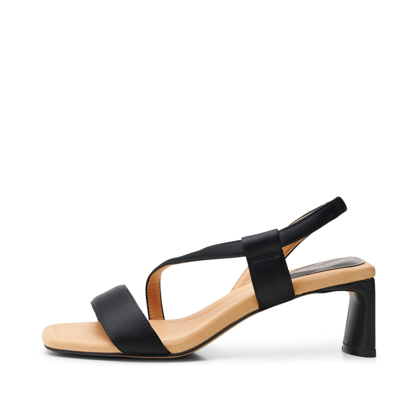 Satin block heel sandals discount