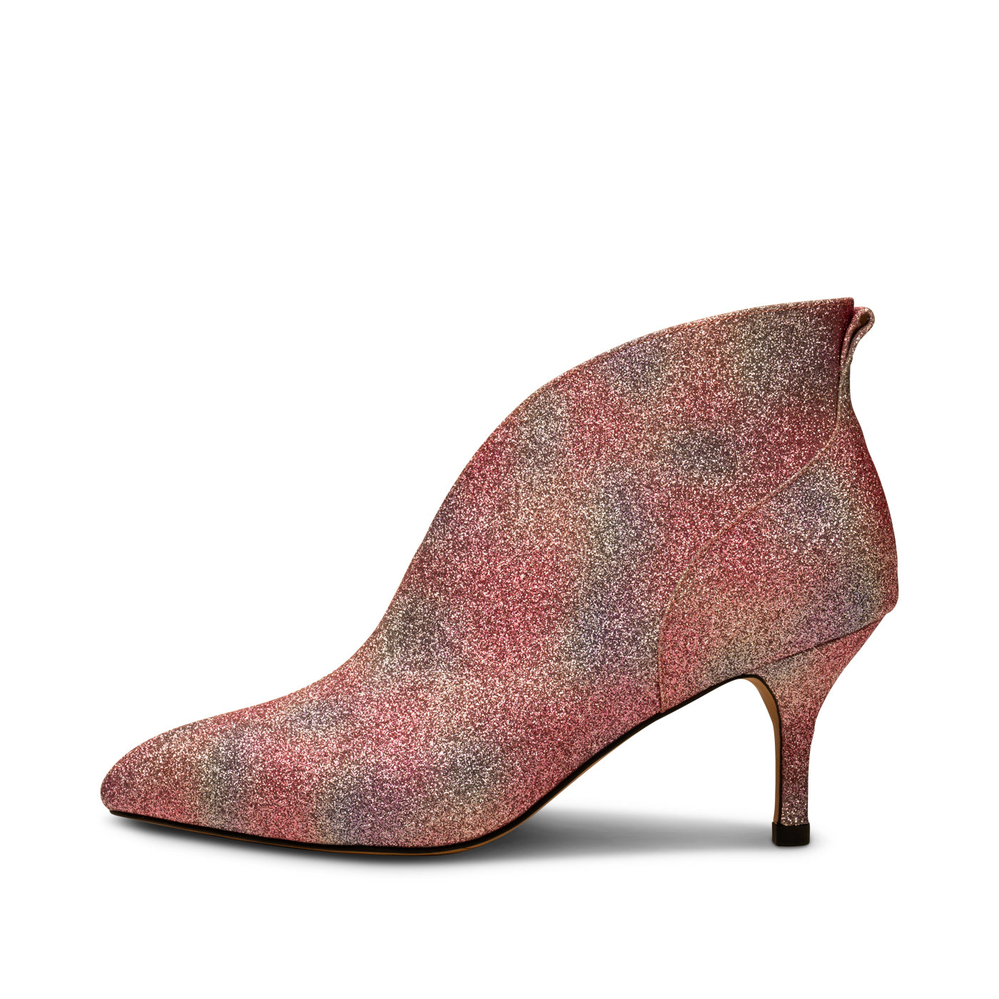 Sparkly bootie heels top