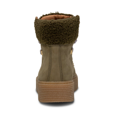 SHOE THE BEAR WOMENS Agda Boot Nubuck Leather Boots 151 KHAKI