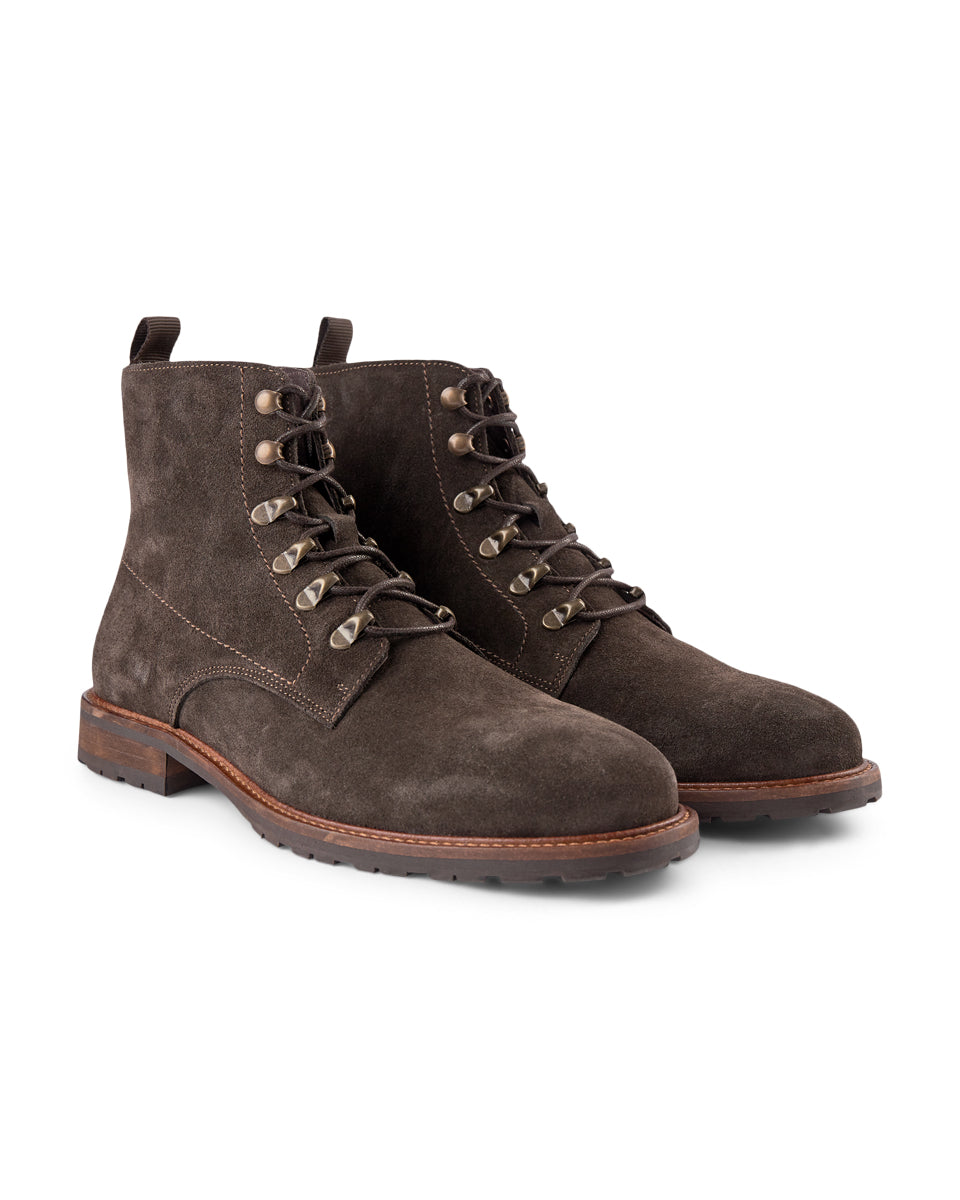 SHOE THE BEAR MENS Brigade Suede Boot Boots 130 BROWN