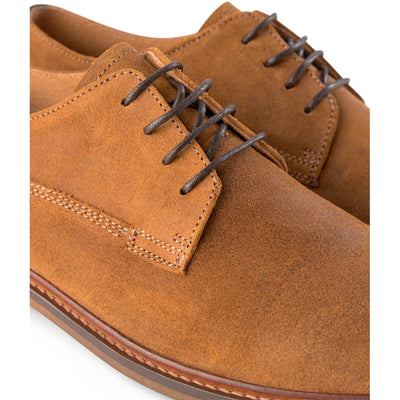 SHOE THE BEAR MENS Frontier Suede Derby Shoes 135 TAN