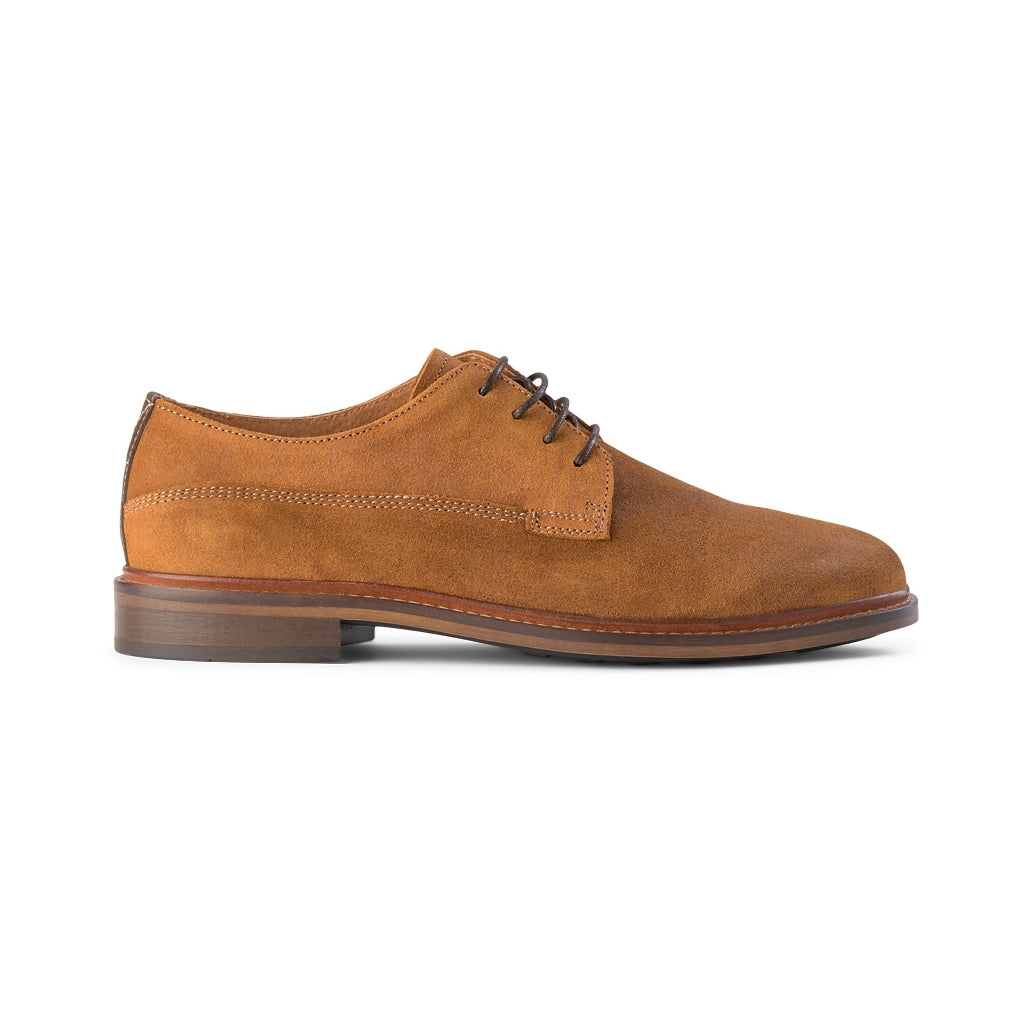 SHOE THE BEAR MENS Frontier Suede Derby Shoes 135 TAN