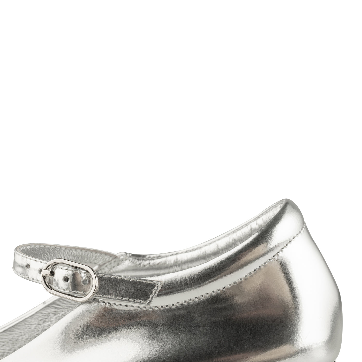 SHOE THE BEAR WOMENS Maya metallic ballerina Ballerina 985 SILVER METALLIC