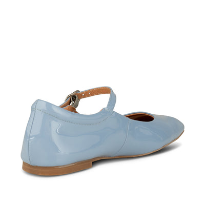 SHOE THE BEAR WOMENS Maya patent ballerina Ballerina 104 ICE BLUE