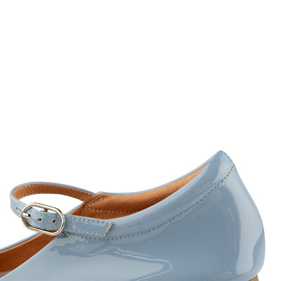 SHOE THE BEAR WOMENS Maya patent ballerina Ballerina 104 ICE BLUE