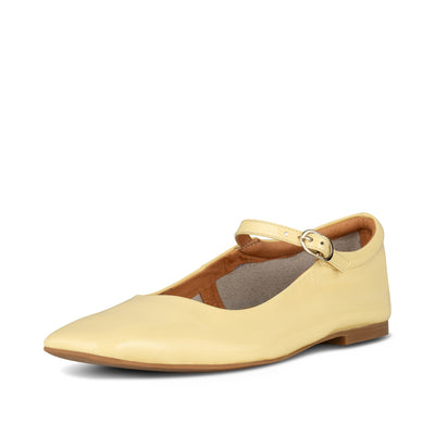 SHOE THE BEAR WOMENS Maya patent ballerina Ballerina 105 ANISE YELLOW