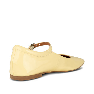 SHOE THE BEAR WOMENS Maya patent ballerina Ballerina 105 ANISE YELLOW