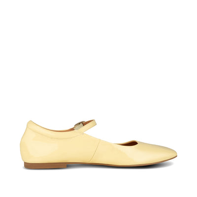 SHOE THE BEAR WOMENS Maya patent ballerina Ballerina 105 ANISE YELLOW