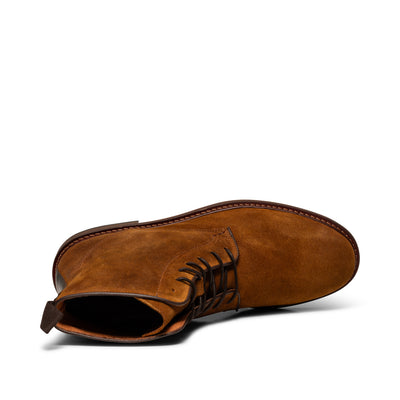 SHOE THE BEAR MENS Ned Boot Waxed Suede Boots 135 TAN