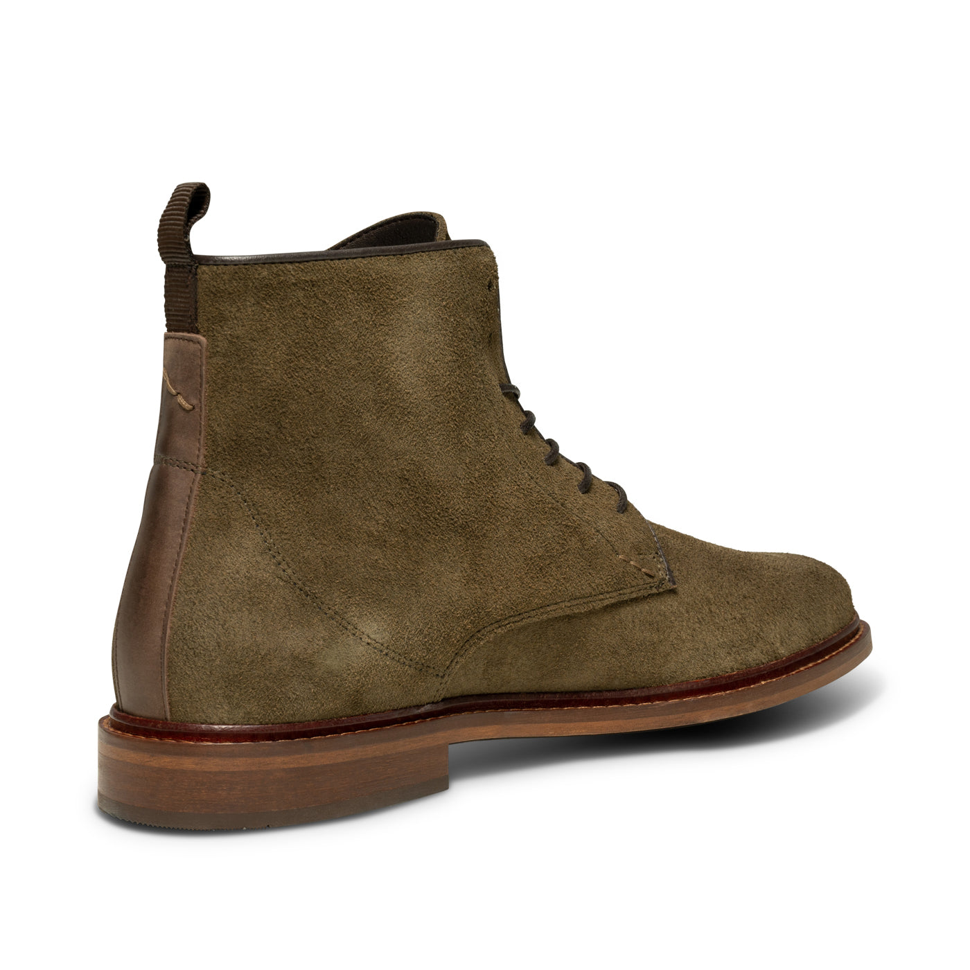 SHOE THE BEAR MENS Ned Boot Waxed Suede Boots 151 KHAKI