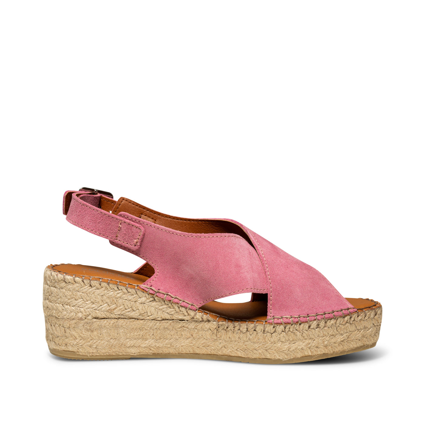 SHOE THE BEAR WOMENS Orchid wedge suede Espadrilles 761 Soft Pink