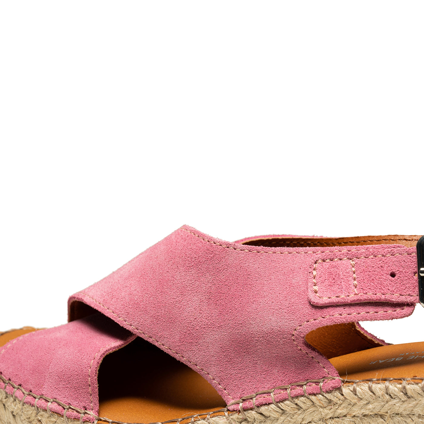 SHOE THE BEAR WOMENS Orchid wedge suede Espadrilles 761 Soft Pink