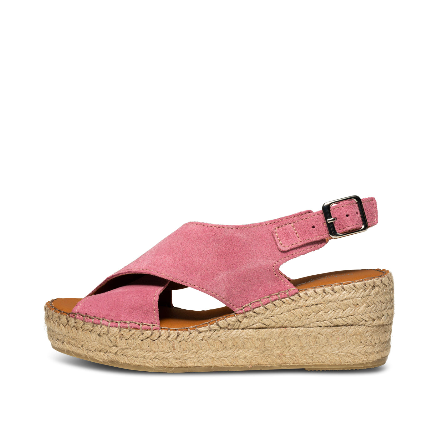 SHOE THE BEAR WOMENS Orchid wedge suede Espadrilles 761 Soft Pink