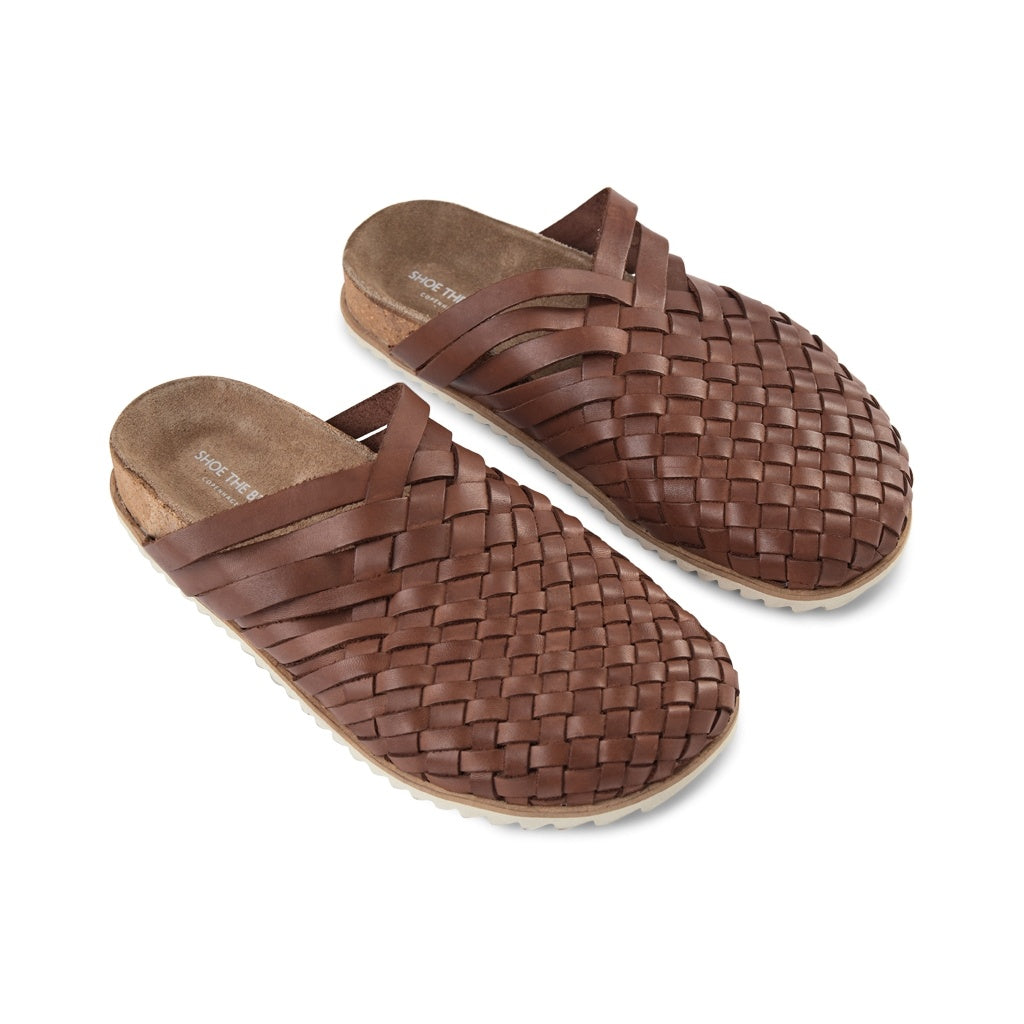 SHOE THE BEAR MENS Pablo Slipper Flat Sandals 130 BROWN