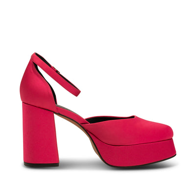 SHOE THE BEAR WOMENS Priscilla Plateau Heel Heels 290 PINK