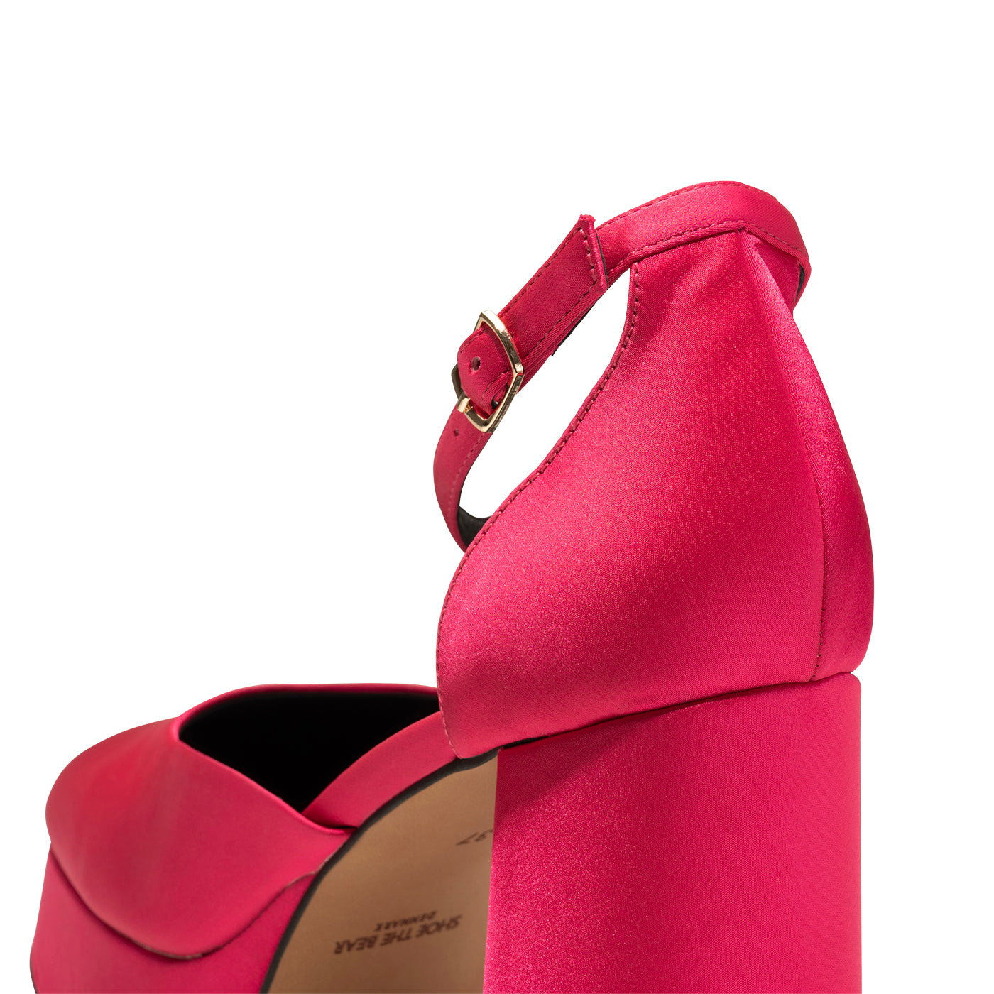 SHOE THE BEAR WOMENS Priscilla Plateau Heel Heels 290 PINK