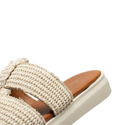 SHOE THE BEAR WOMENS Brenna jute Sandals 127 OFF WHITE