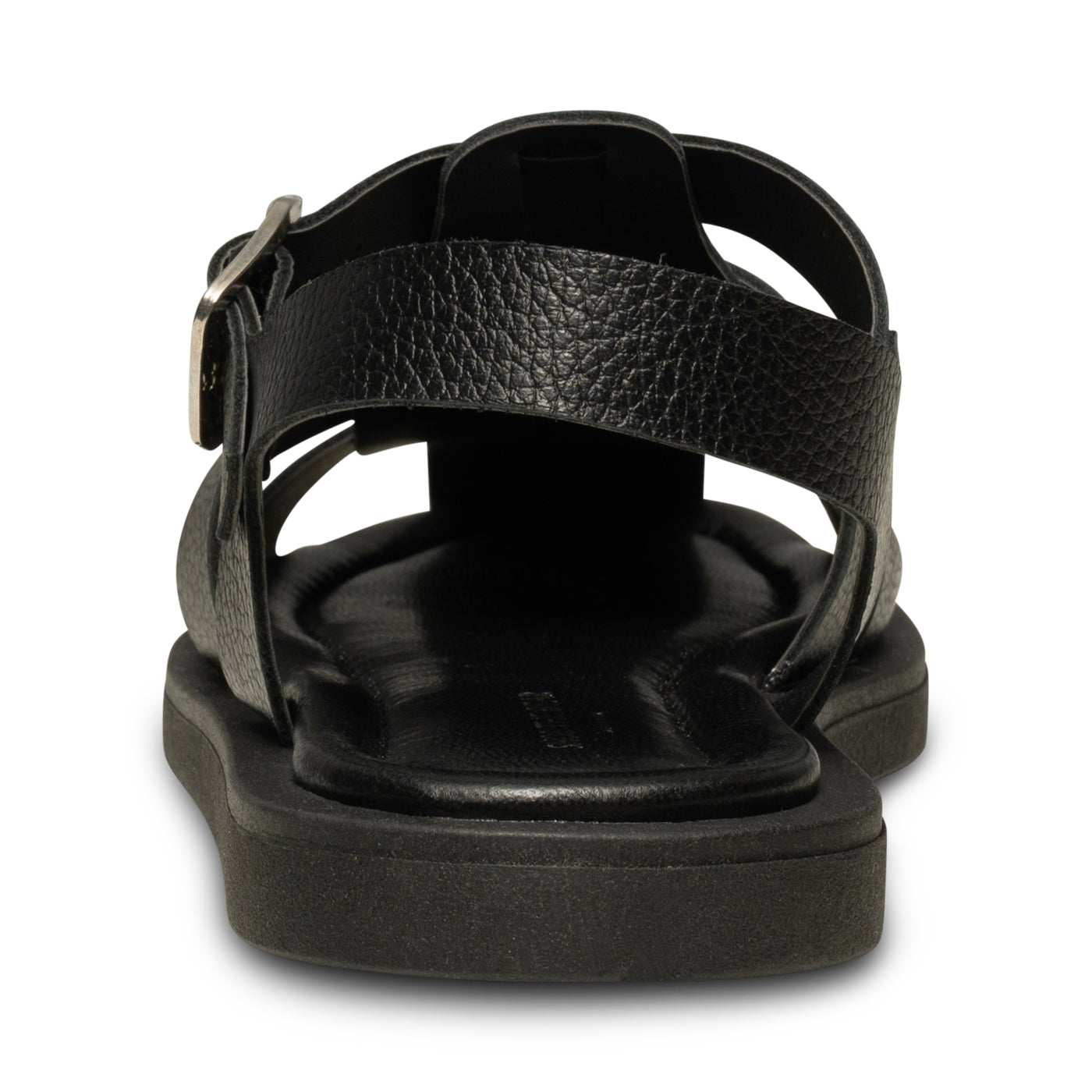 SHOE THE BEAR WOMENS Krista fisherman leather Sandals 110 BLACK