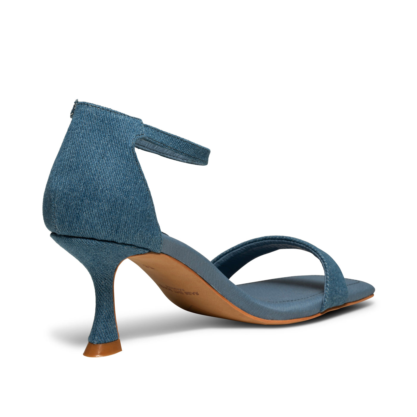 SHOE THE BEAR WOMENS Leah ankle strap Heel Sandals 035 Denim