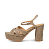 SHOE THE BEAR WOMENS Nova strap suede Heels 160 TAUPE