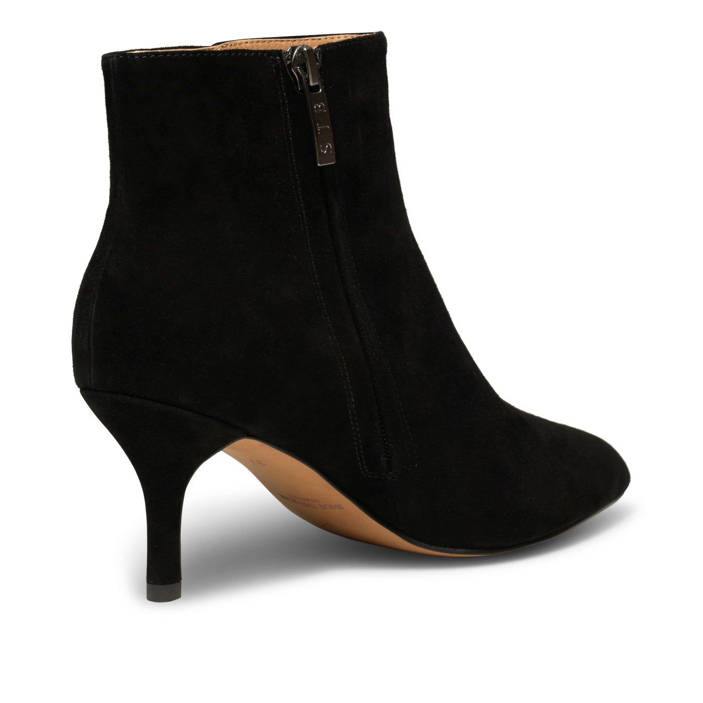 SHOE THE BEAR WOMENS Vega Bootie Suede Heels 110 BLACK