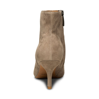 SHOE THE BEAR WOMENS Vega Bootie Suede Heels 160 TAUPE