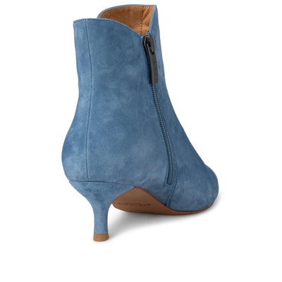 SHOE THE BEAR WOMENS Saga boot suede Heels 187 Old Denim