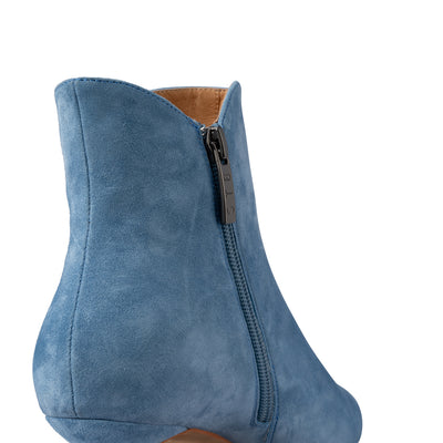 SHOE THE BEAR WOMENS Saga boot suede Heels 187 Old Denim