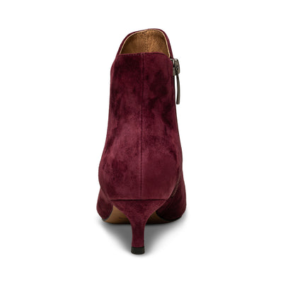 SHOE THE BEAR WOMENS Saga boot suede Heels 192 BORDEAUX