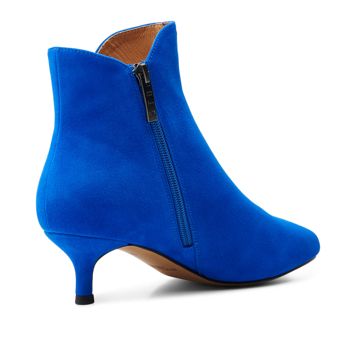 SHOE THE BEAR WOMENS Saga boot suede Heels 921 COBALT