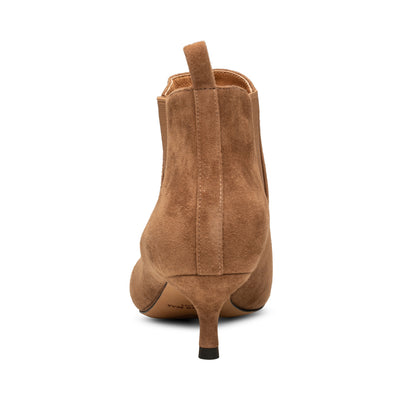 SHOE THE BEAR WOMENS Saga chelsea boot suede Heels 220 TAN