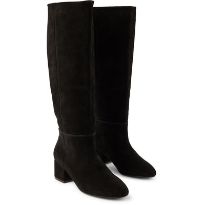 SHOE THE BEAR WOMENS Sophy Suede Knee High Boot Boots 110 BLACK