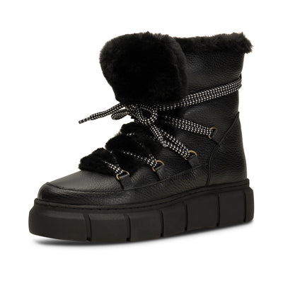 SHOE THE BEAR WOMENS Tove Winterboot Leather Boots 110 BLACK