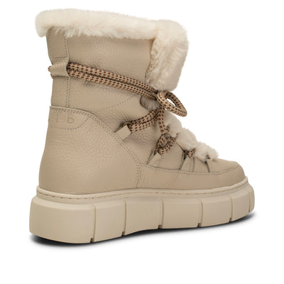 SHOE THE BEAR WOMENS Tove Winterboot Leather Boots 127 OFF WHITE