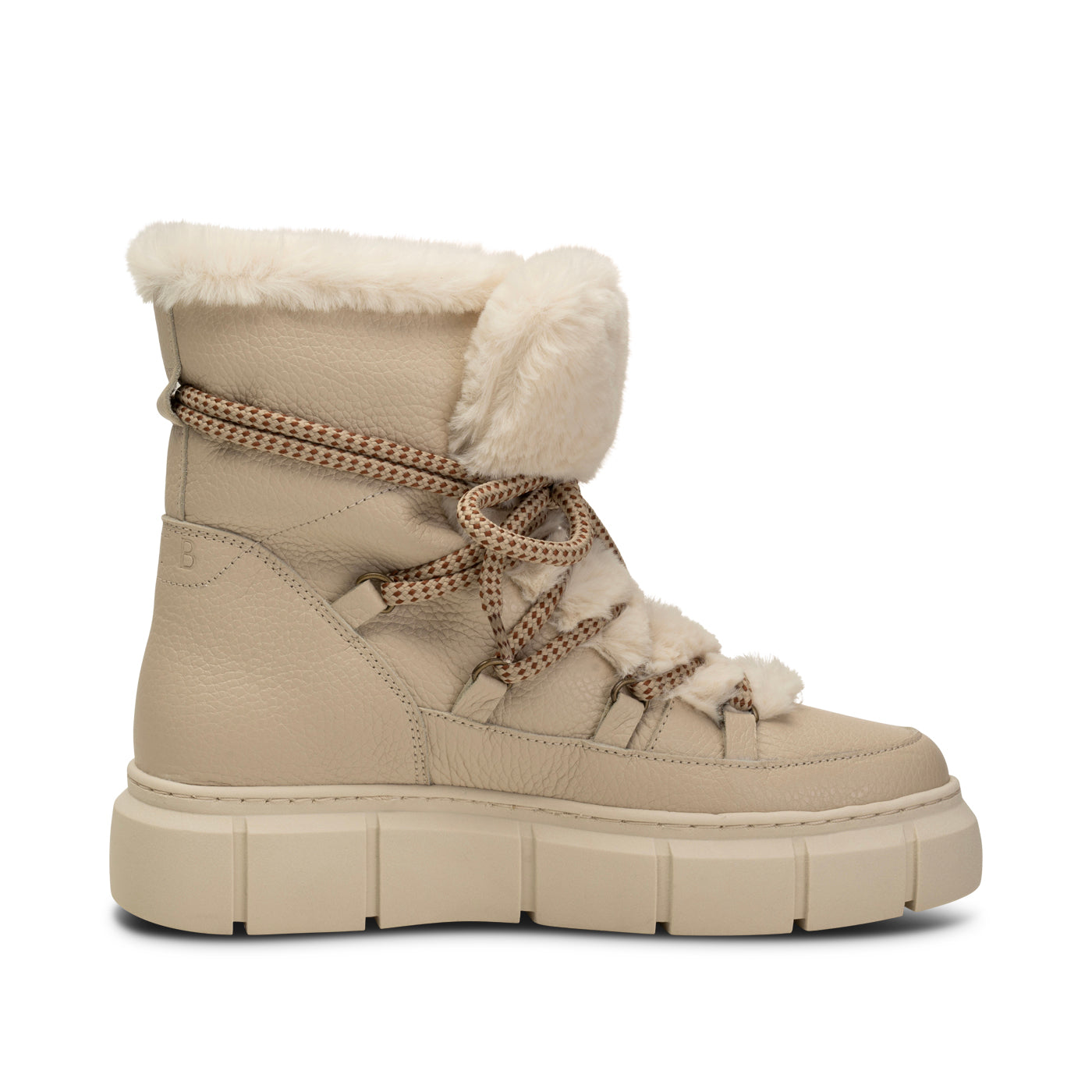 SHOE THE BEAR WOMENS Tove Winterboot Leather Boots 127 OFF WHITE