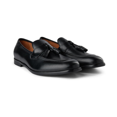 SHOE THE BEAR MENS Vicente Leather Loafer Shoes 110 BLACK