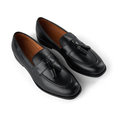SHOE THE BEAR MENS Vicente Leather Loafer Shoes 110 BLACK