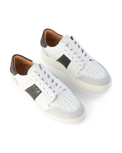 SHOE THE BEAR WOMENS Vinca sneaker leather Sneakers 121 WHITE / BLACK