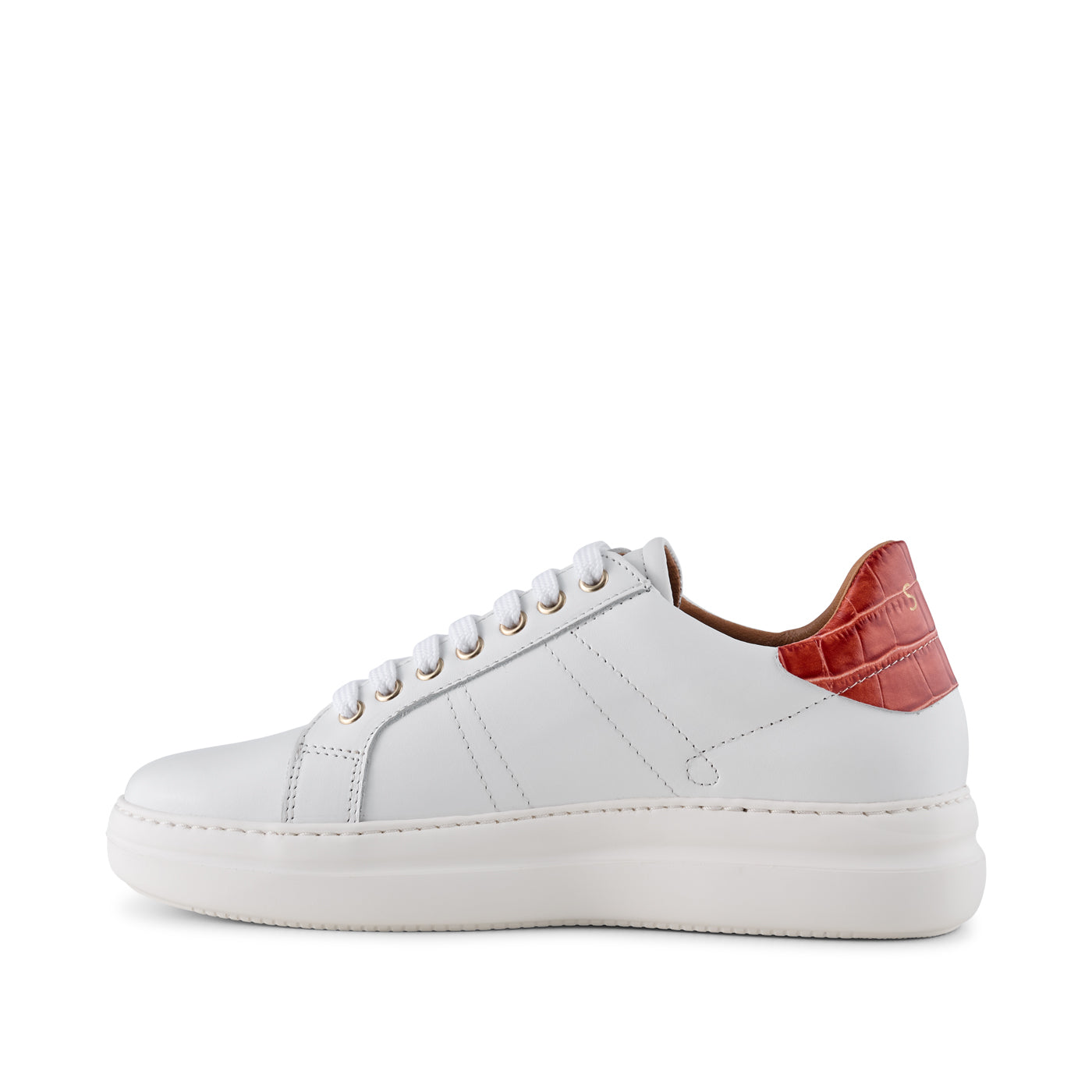 SHOE THE BEAR WOMENS Vinca sneaker leather Sneakers 128 WHITE/ RED