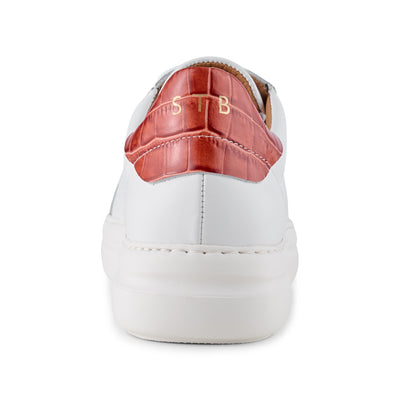 SHOE THE BEAR WOMENS Vinca sneaker leather Sneakers 128 WHITE/ RED