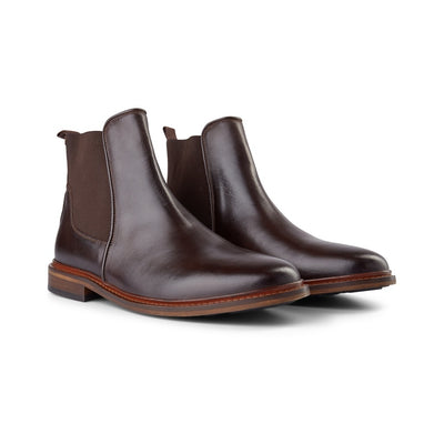 SHOE THE BEAR MENS Wyatt Leather Chelsea Boot Chelsea Boots 130 BROWN