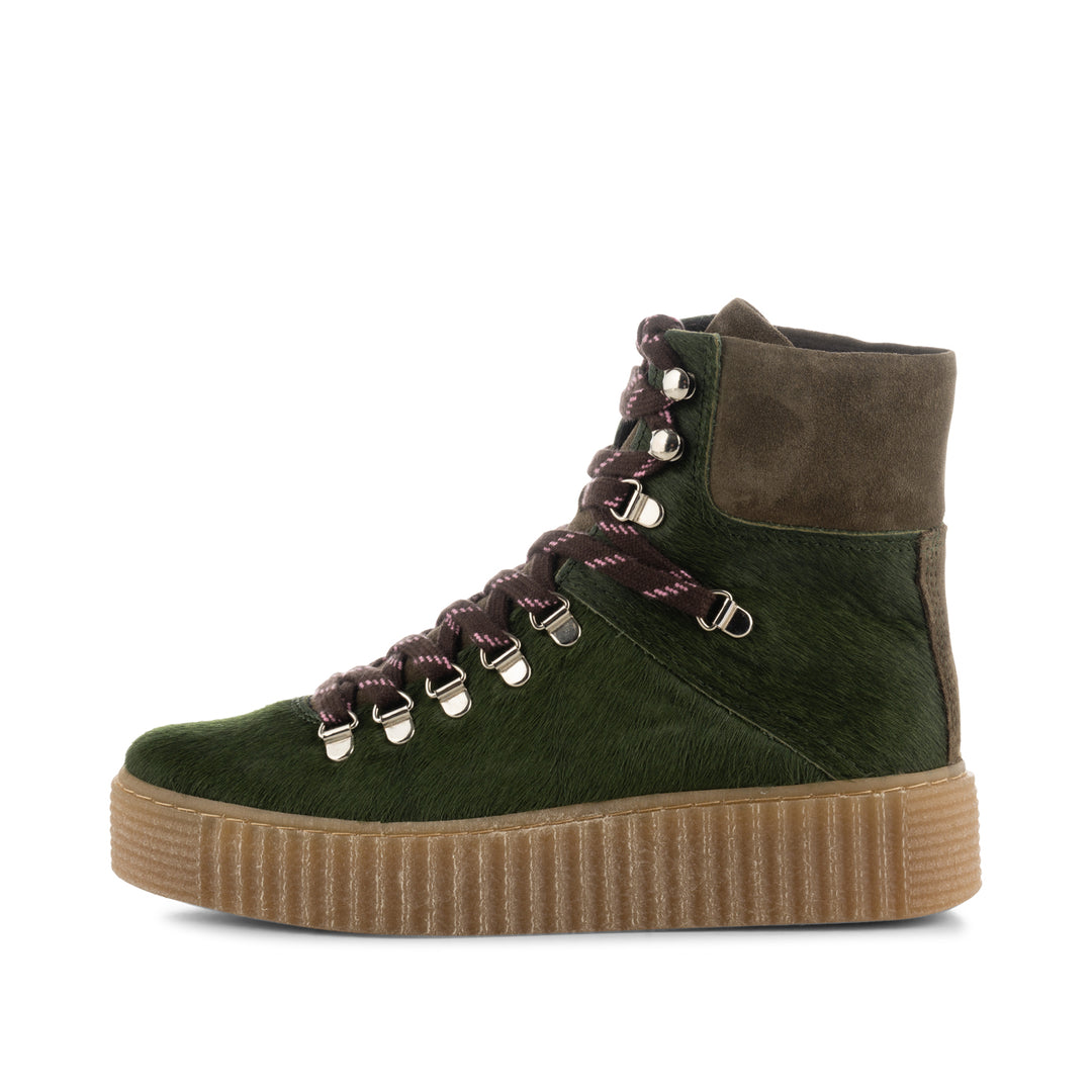 Agda boot suede KHAKI PONY SHOE THE BEAR US