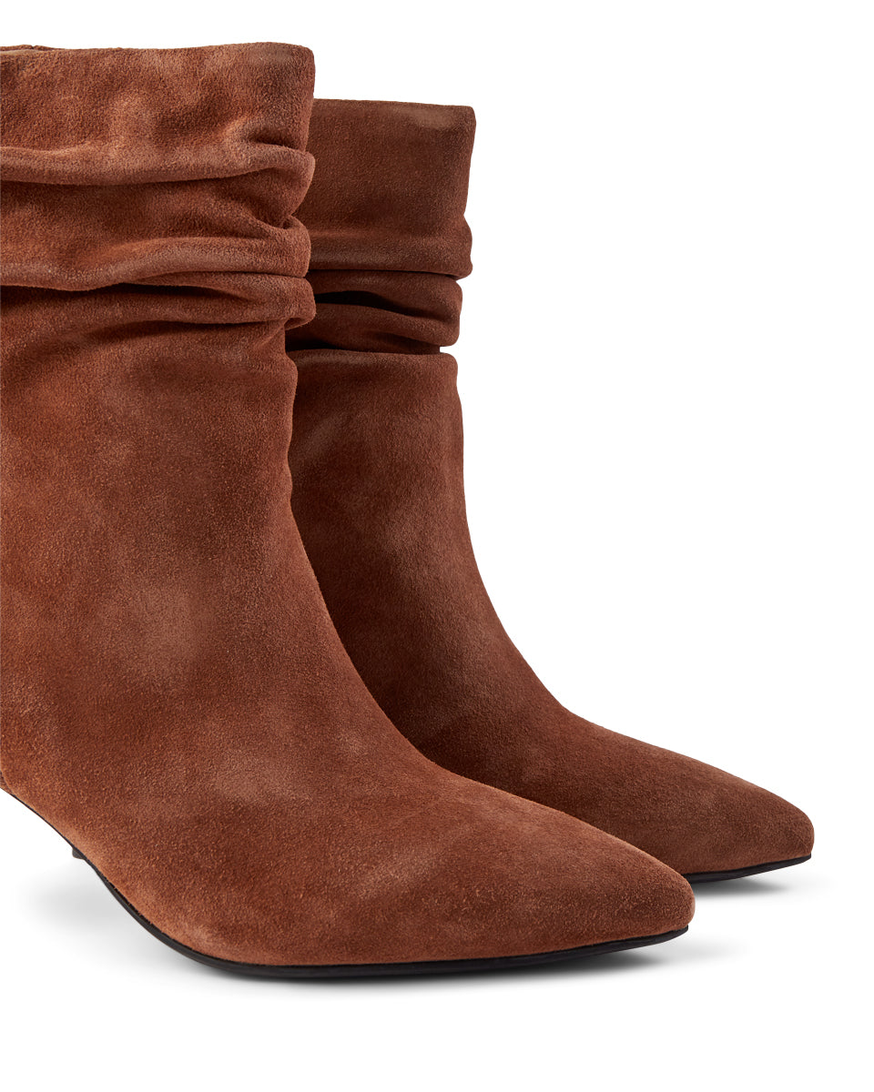 SHOE THE BEAR WOMENS Agnete boot suede Boots 130 BROWN