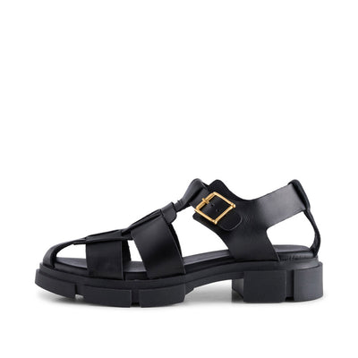 SHOE THE BEAR WOMENS Alva sandal leather Sandals 020 Black