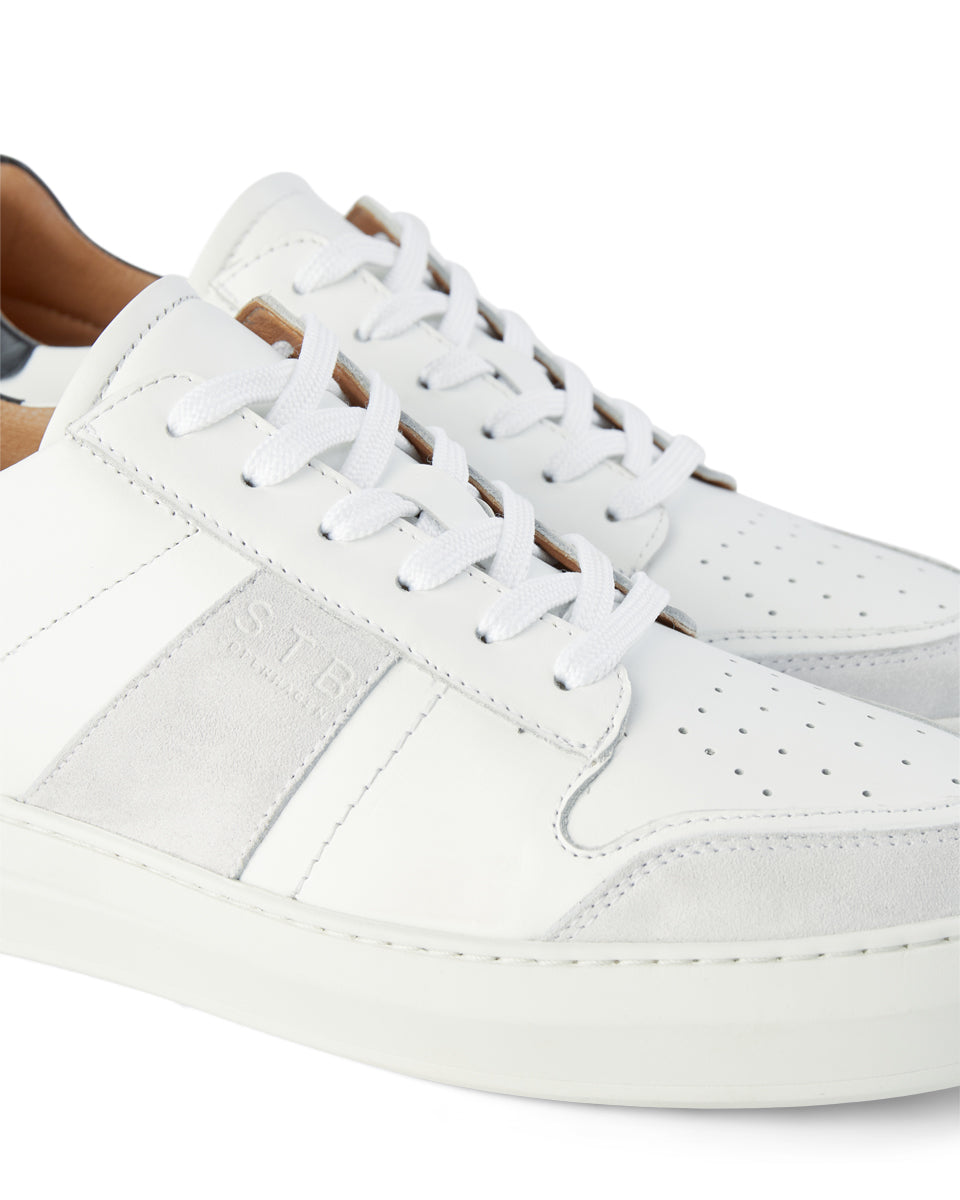 SHOE THE BEAR MENS Aren Court Sneaker Sneakers 113 BLACK / WHITE