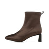 SHOE THE BEAR WOMENS Arlo bootie satin Ankle Boots 869 BROWN SATIN