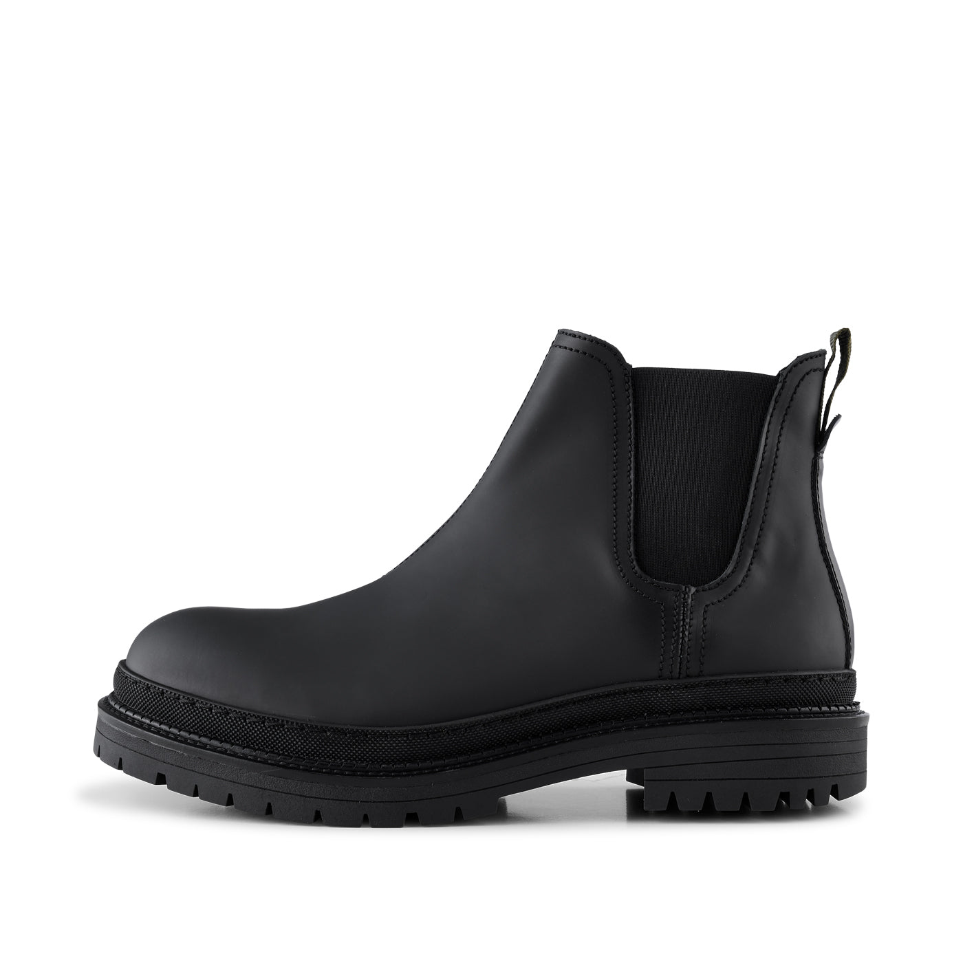 Black chelsea boots rubber sole discount